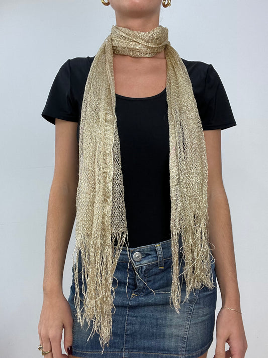 💻BALLETCORE | gold knitted scarf