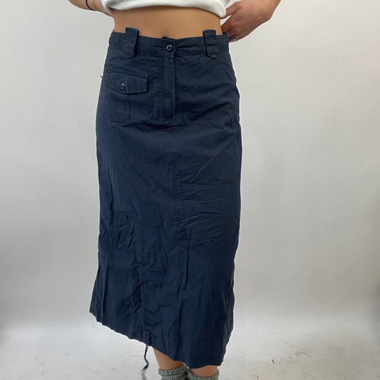 FUTURECORE DROP | small navy cargo midi skirt