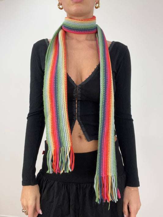 vintage edit four | multicoloured striped scarf