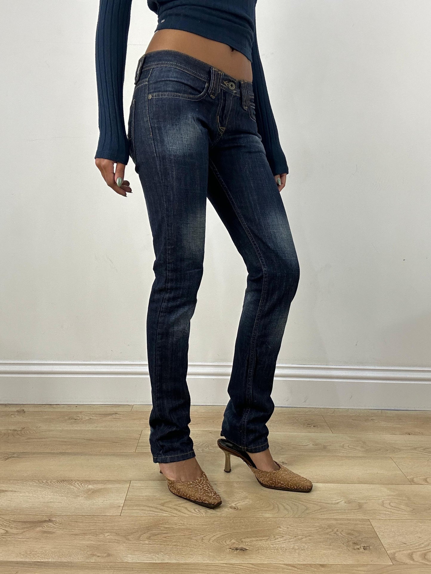 vintage edit five | extra small dark wash denim dolce & gabbana style jeans