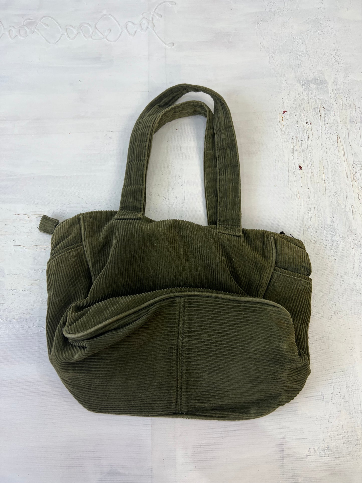 st patrick’s day | green corduroy shoulder bag