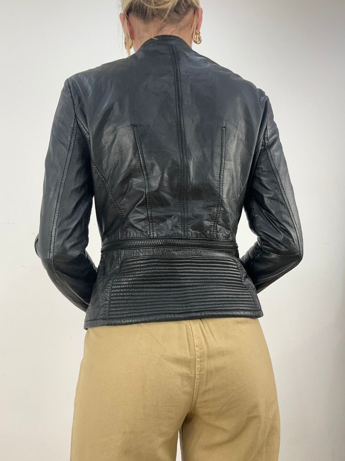 BONFIRE NIGHT | medium old label zara leather jacket