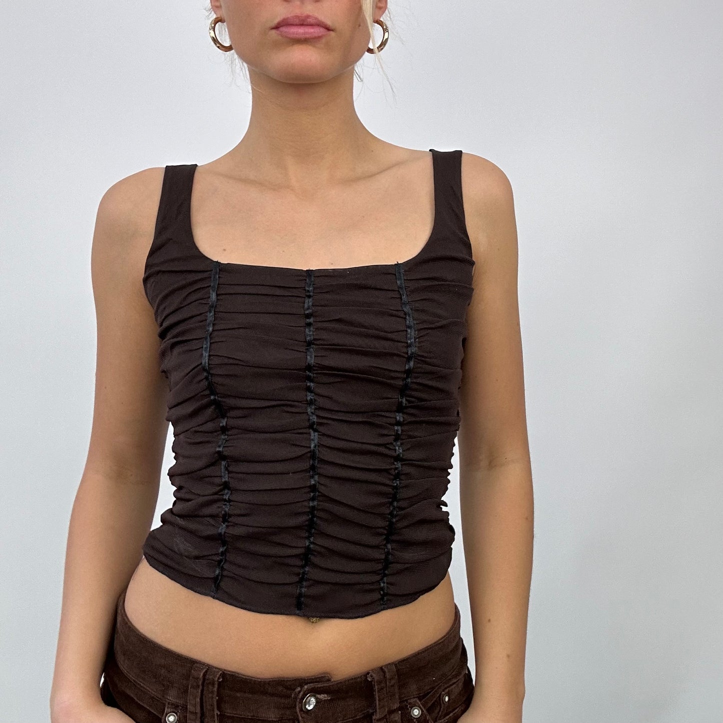 #43 SAMPLE SALE | one size brown sofia top with straps
