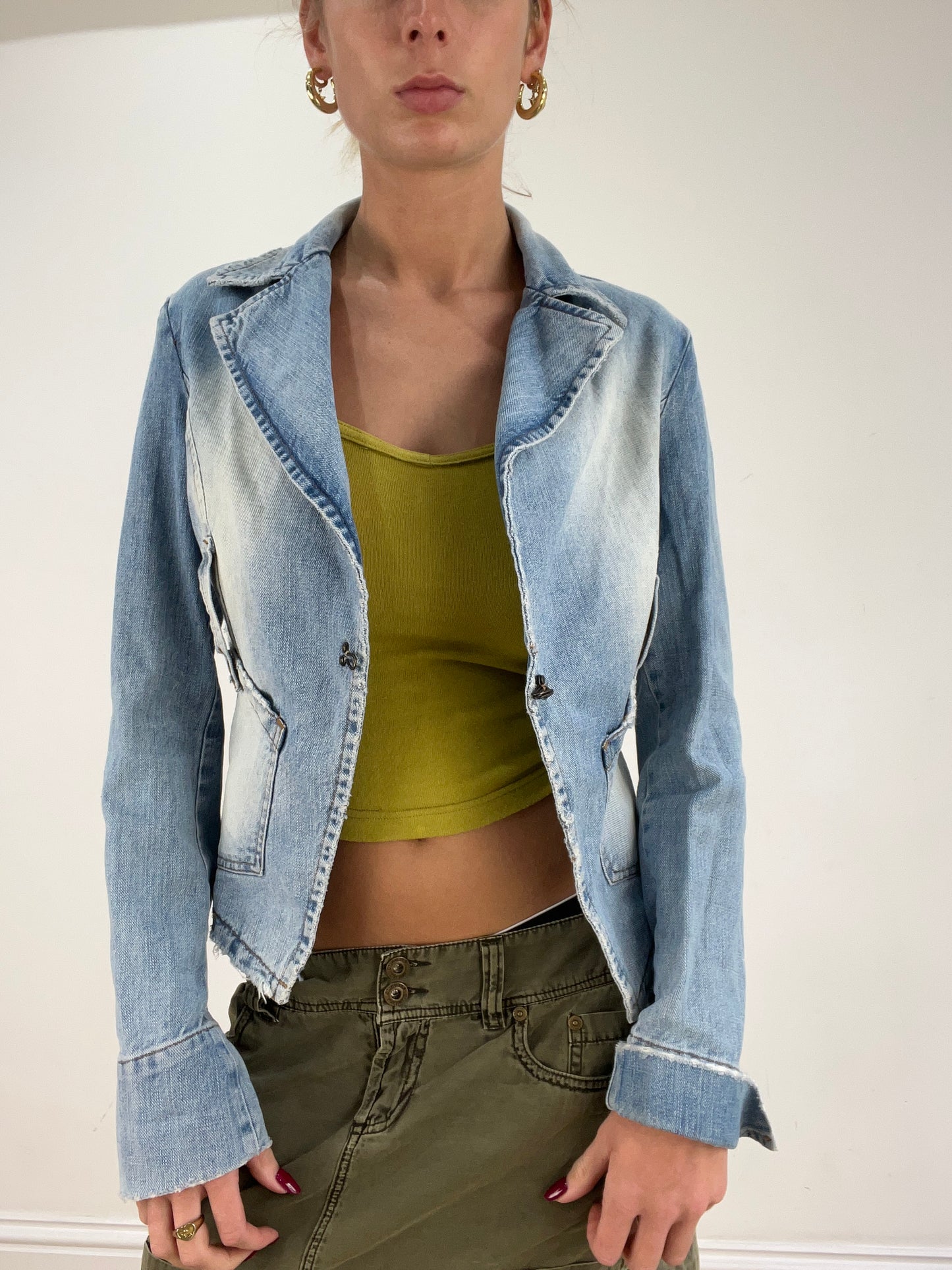 st patrick’s day | medium light wash denim jacket