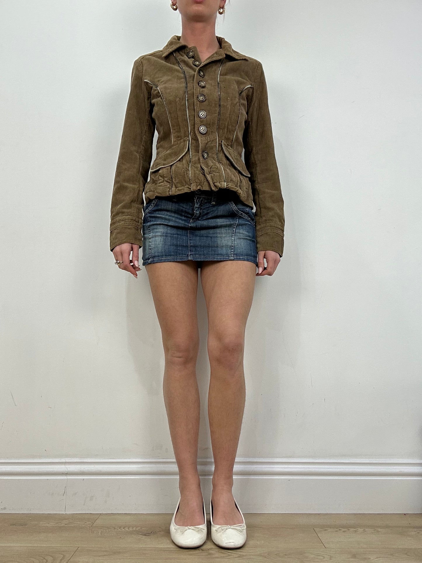 vintage edit nine | small green dolce and gabanna corduroy jacket