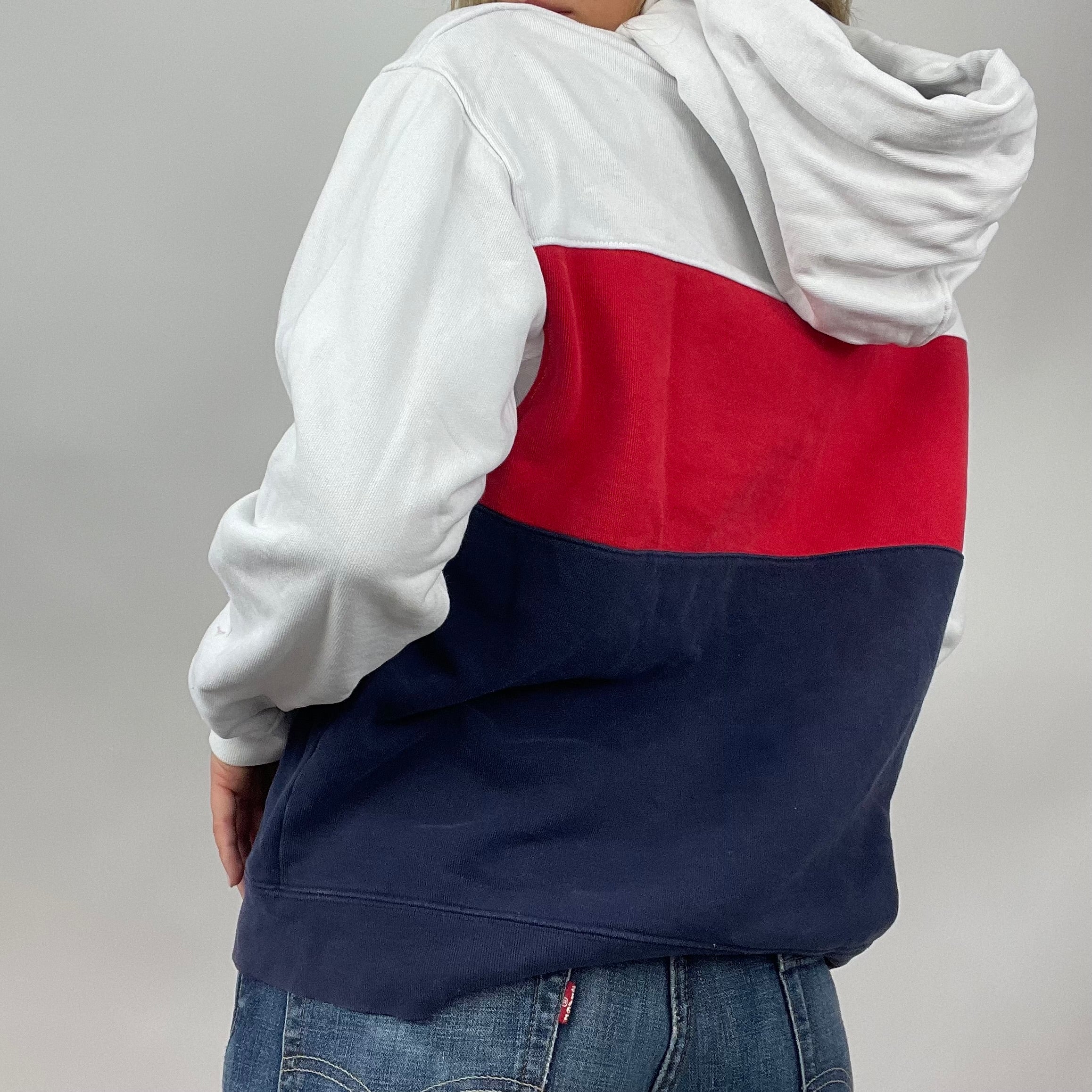 Red white and blue levis deals hoodie