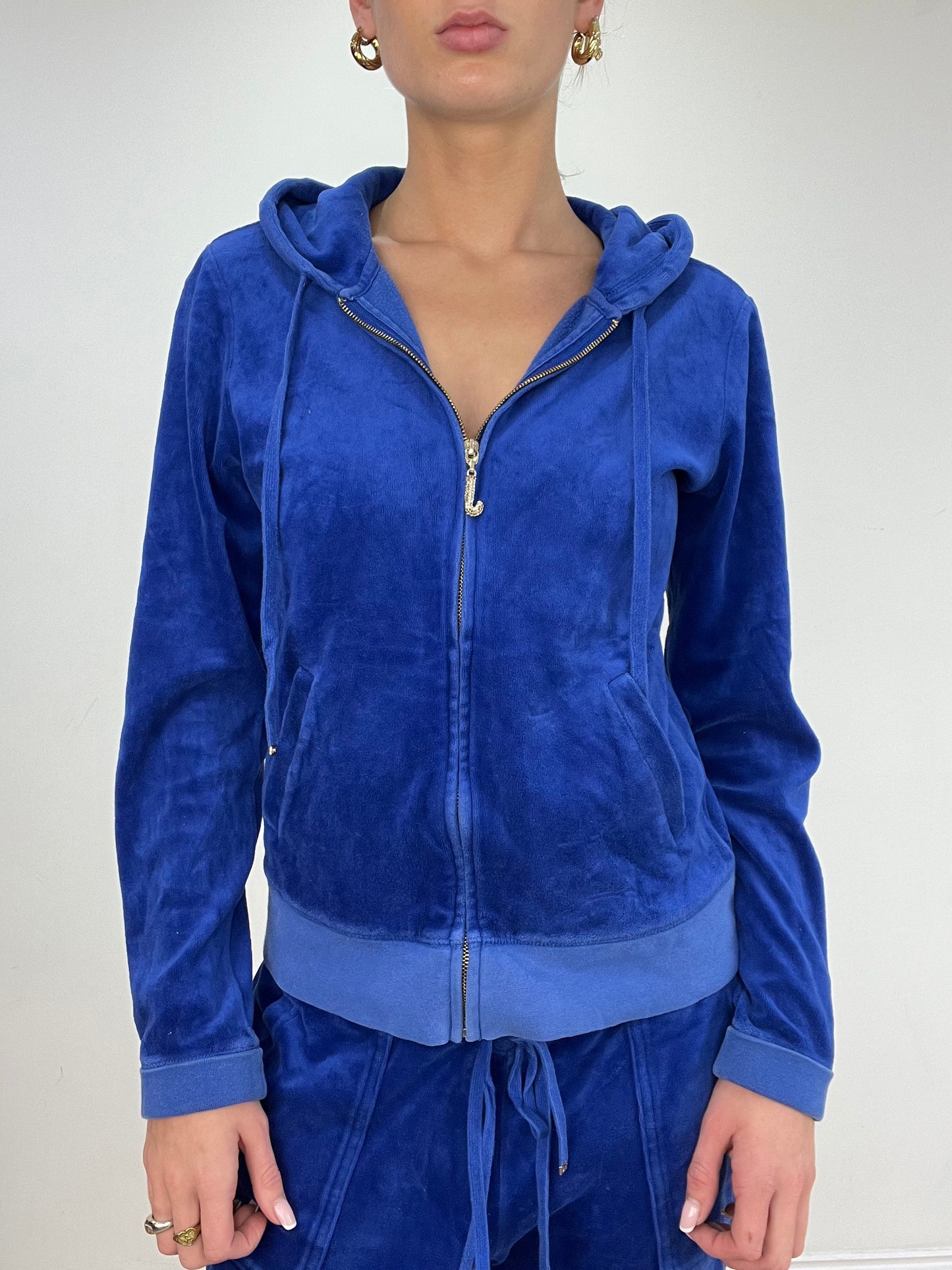 vintage edit five | large royal blue velour juicy couture tracksuit set