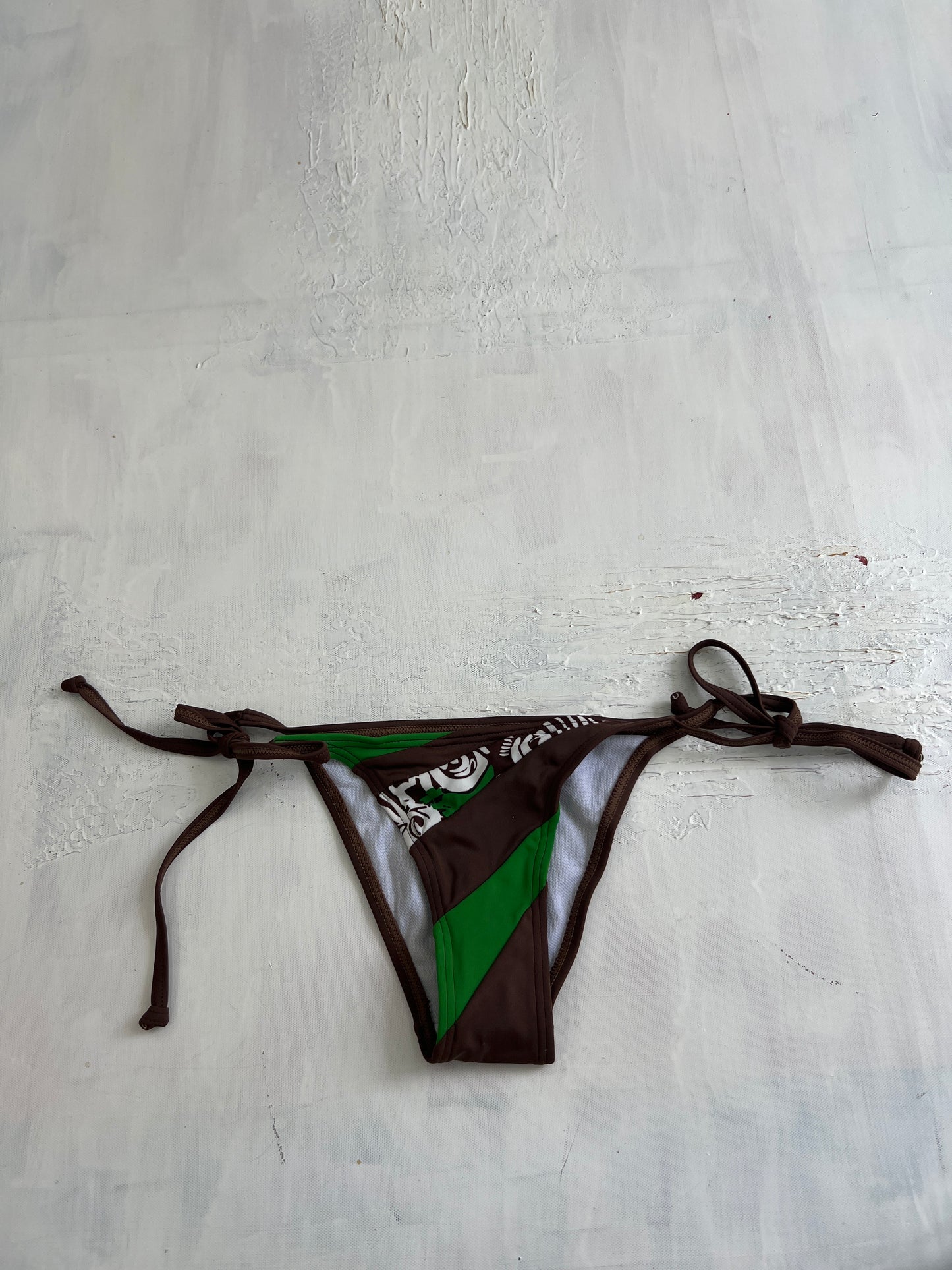 💻 BRITISH SUMMER GIRL DROP | extra small brown and green bikini bottoms