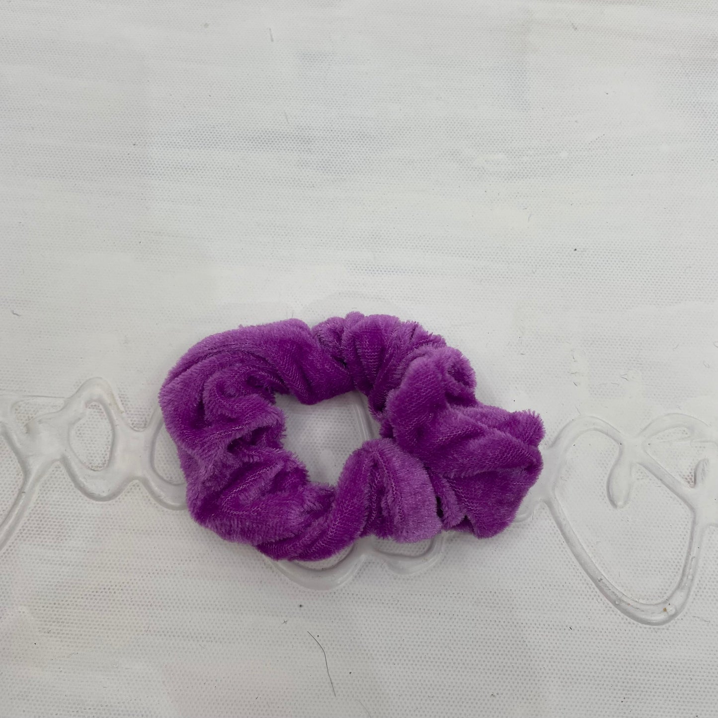 💻⭐️ | bright purple velvet scrunchie