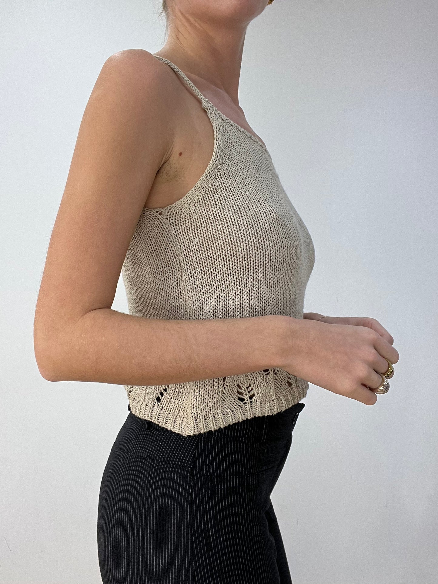 BEST PICKS | medium beige crochet cami