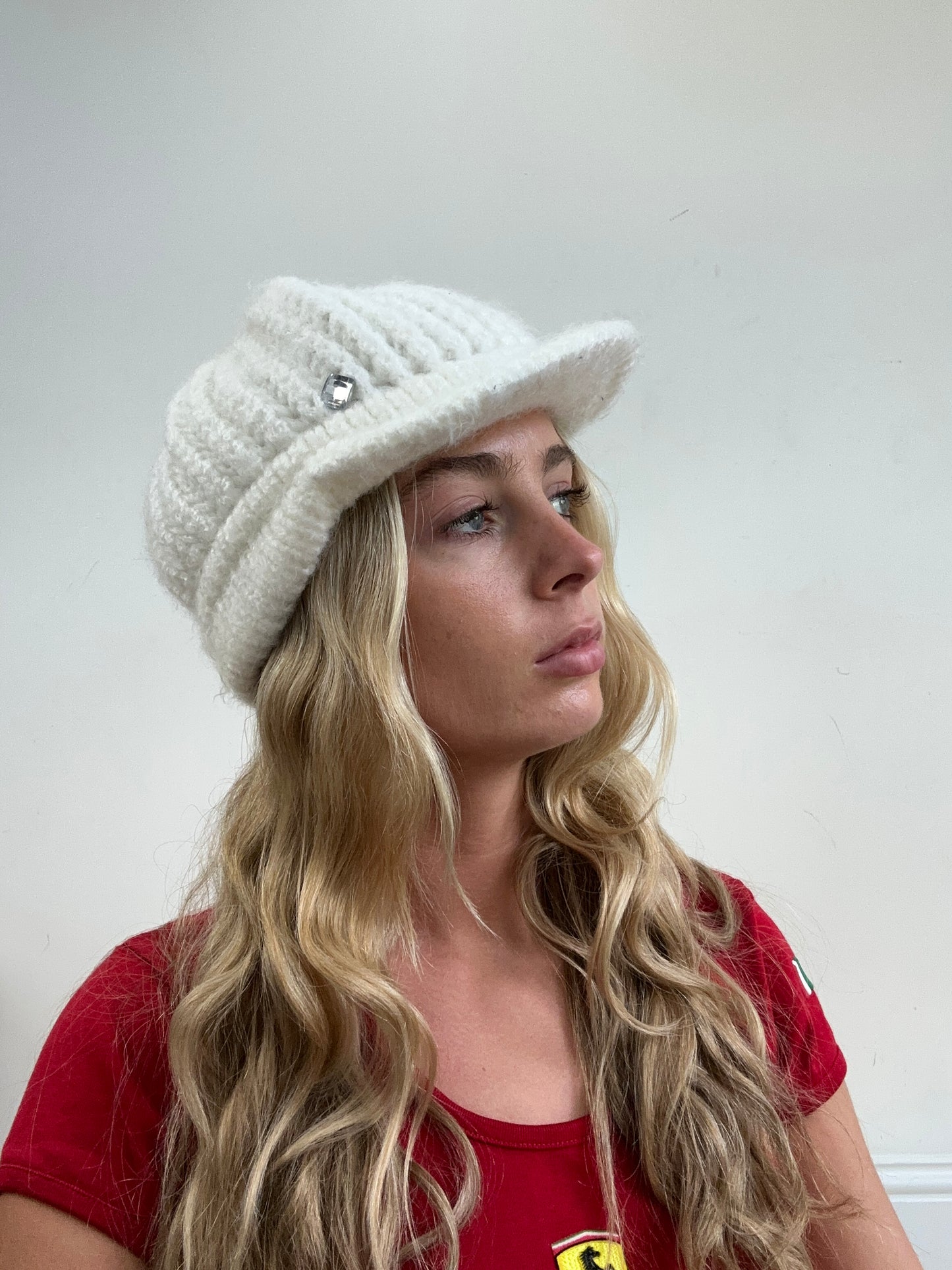 vintage edit thirteen | white knitted cap