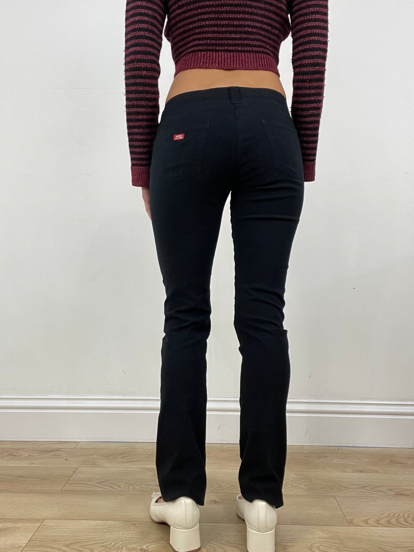 BONFIRE NIGHT | small black miss sixty straight leg trousers