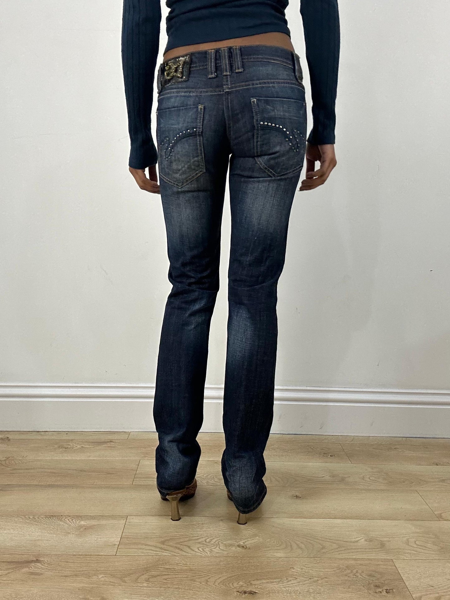 vintage edit five | extra small dark wash denim dolce & gabbana style jeans