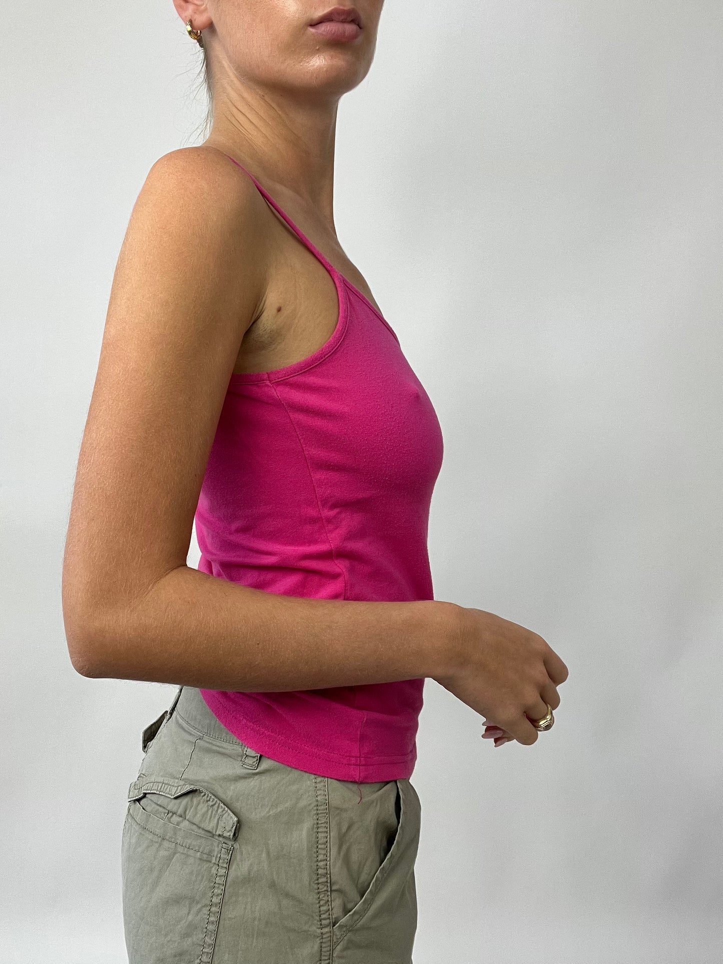 PUB GARDEN DROP | small pink v neck cami