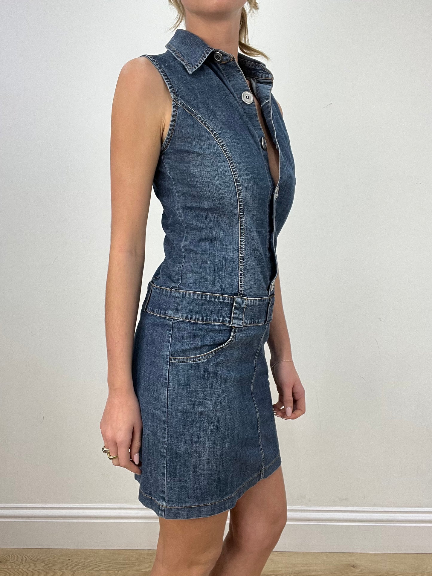 vintage edit eight | small dark wash denim dress