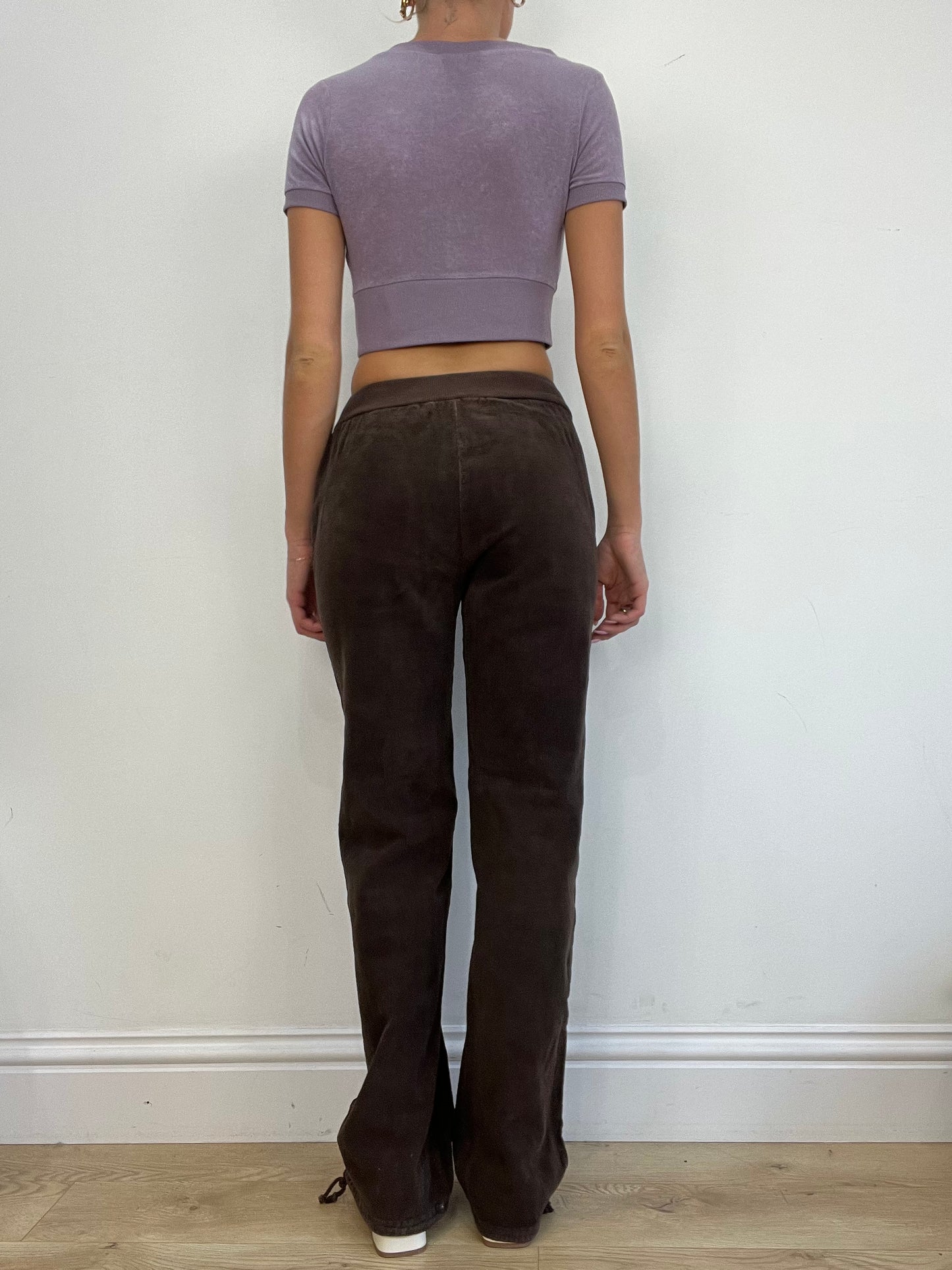 💚 COSY CLASSICS | medium brown corduroy high waisted trousers