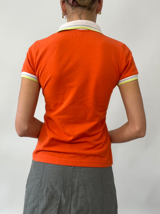 PUB GARDEN DROP | medium orange fred perry polo shirt