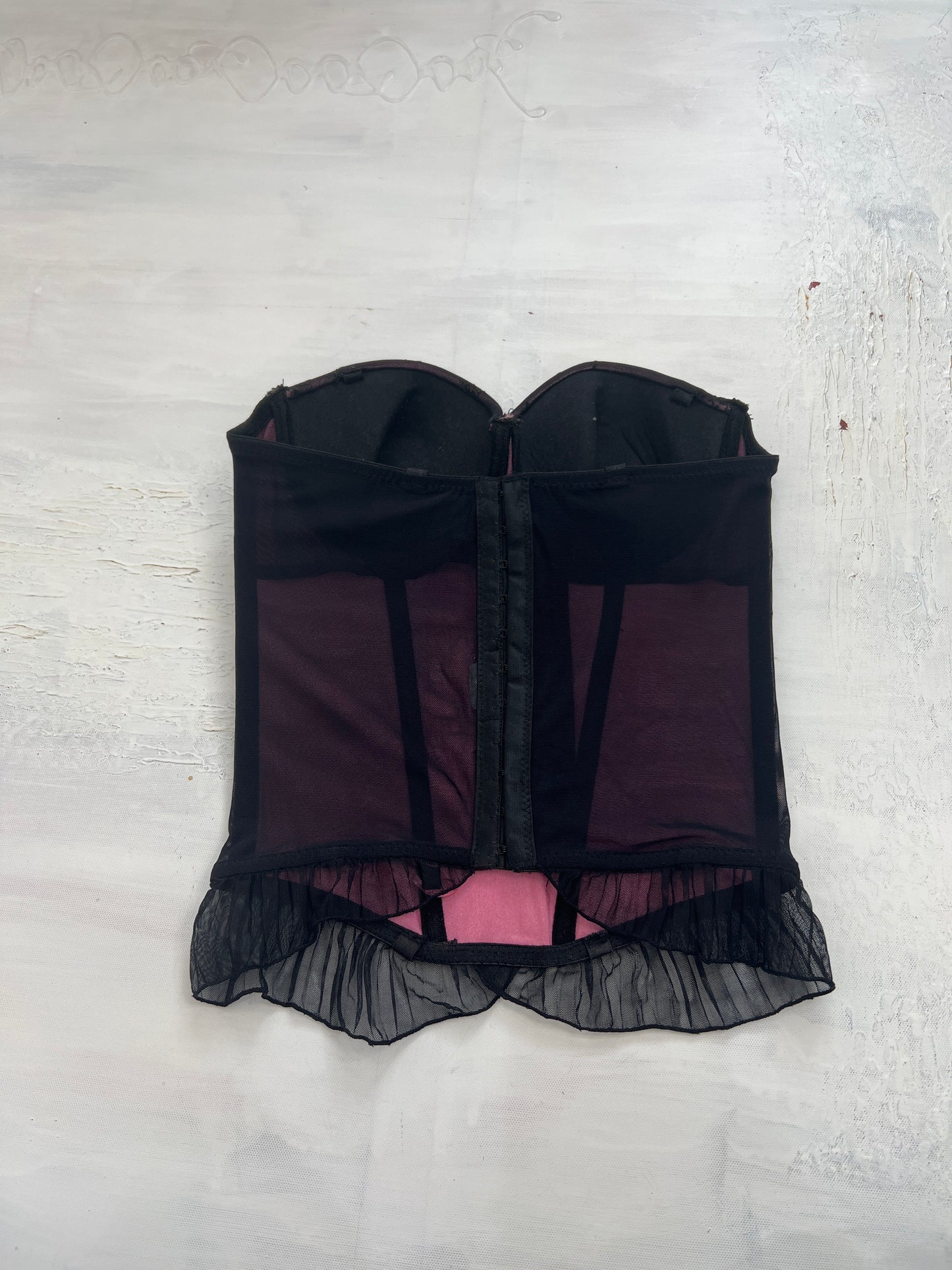 💻 PUB GARDEN DROP | small purple corset with sheer overlay