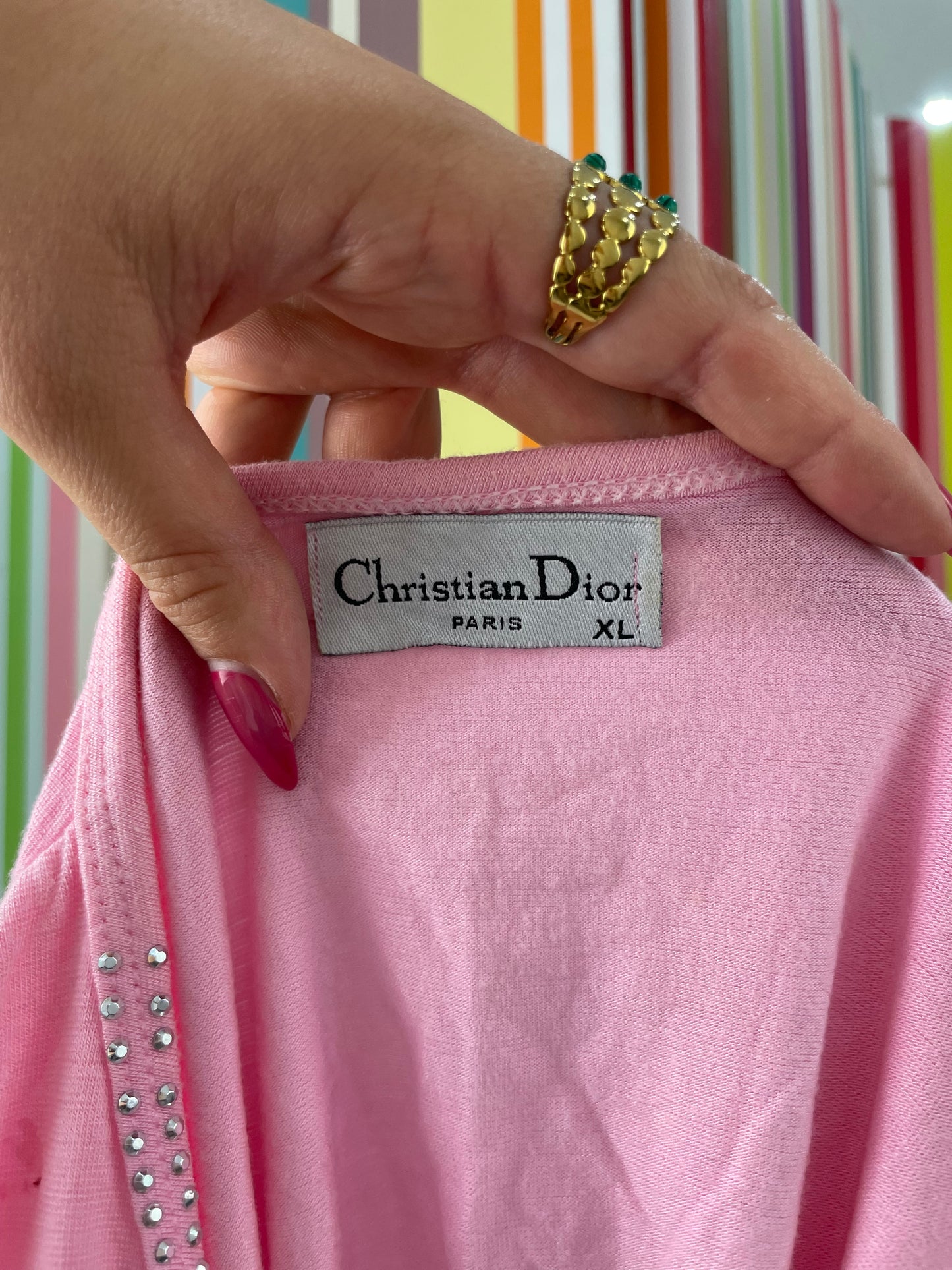 CITY BREAK DROP | large pink dior style wrap t-shirt