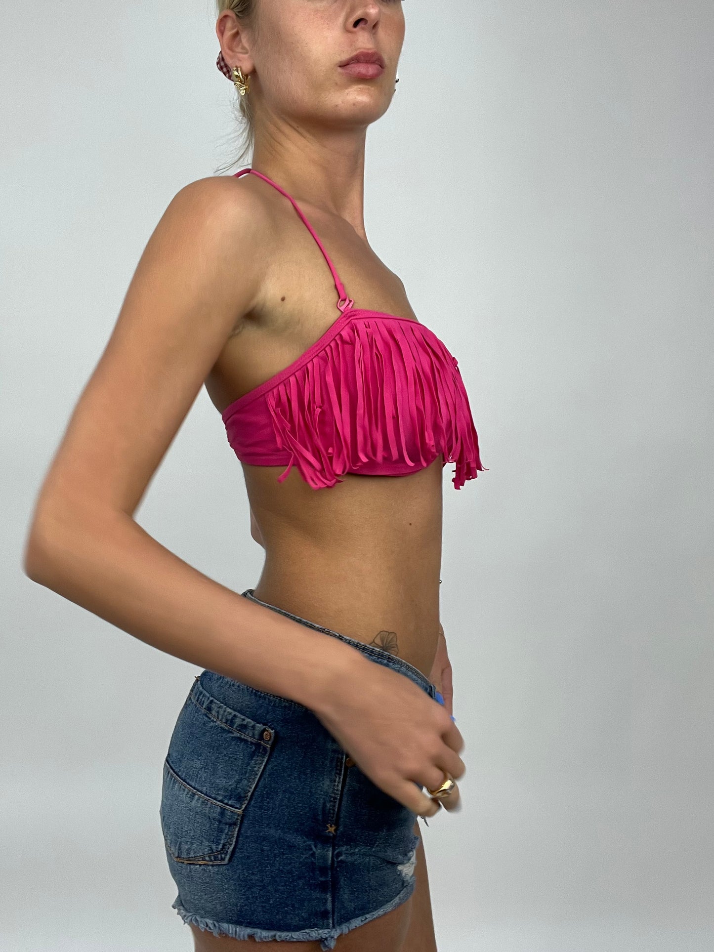 💻 COCONUT GIRL DROP | small pink bikini set with tassels