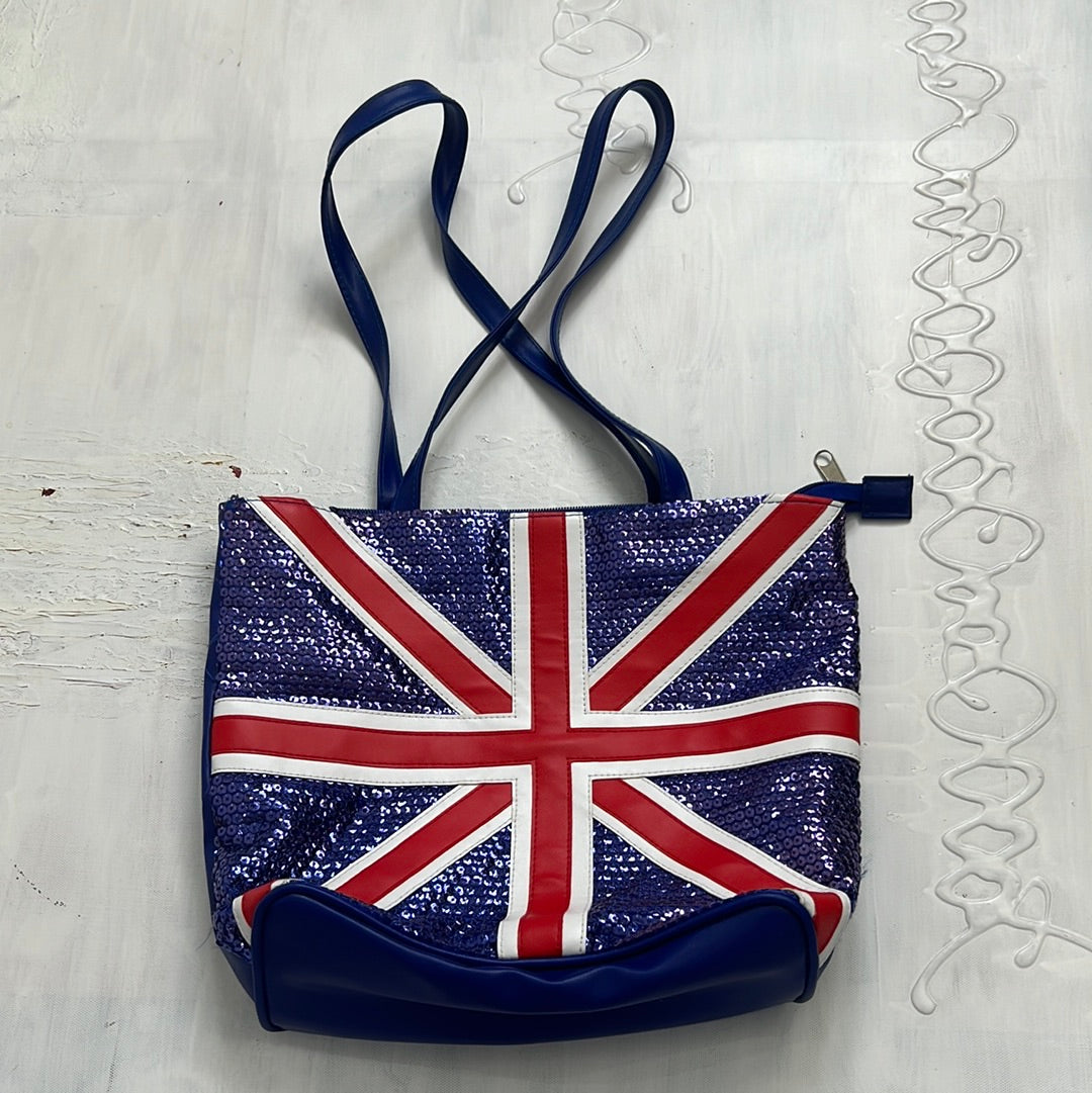 EUROS DROP | blue and red england flag bag