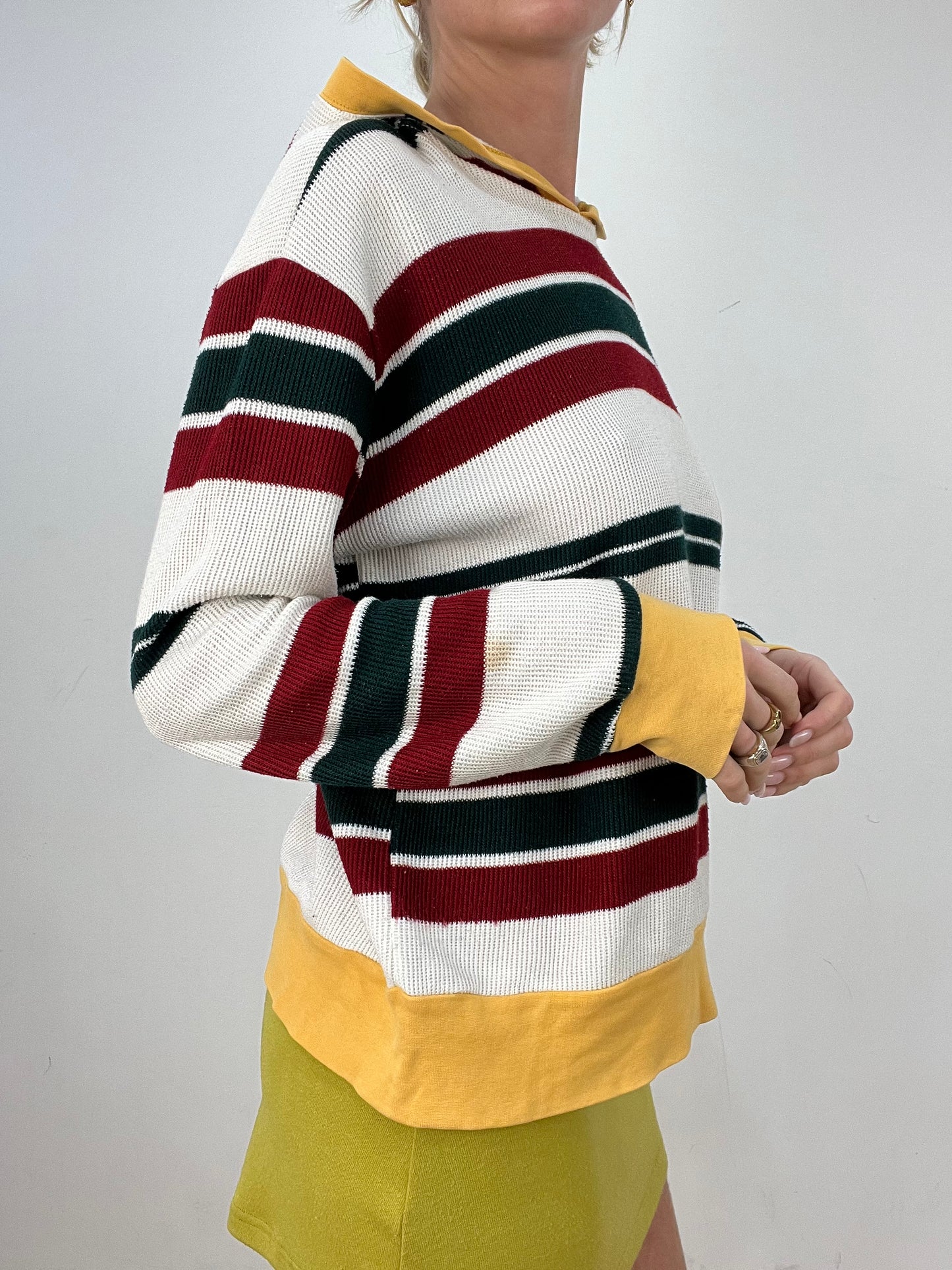 vintage edit eight | medium white red and yellow dolce and gabbana jumper