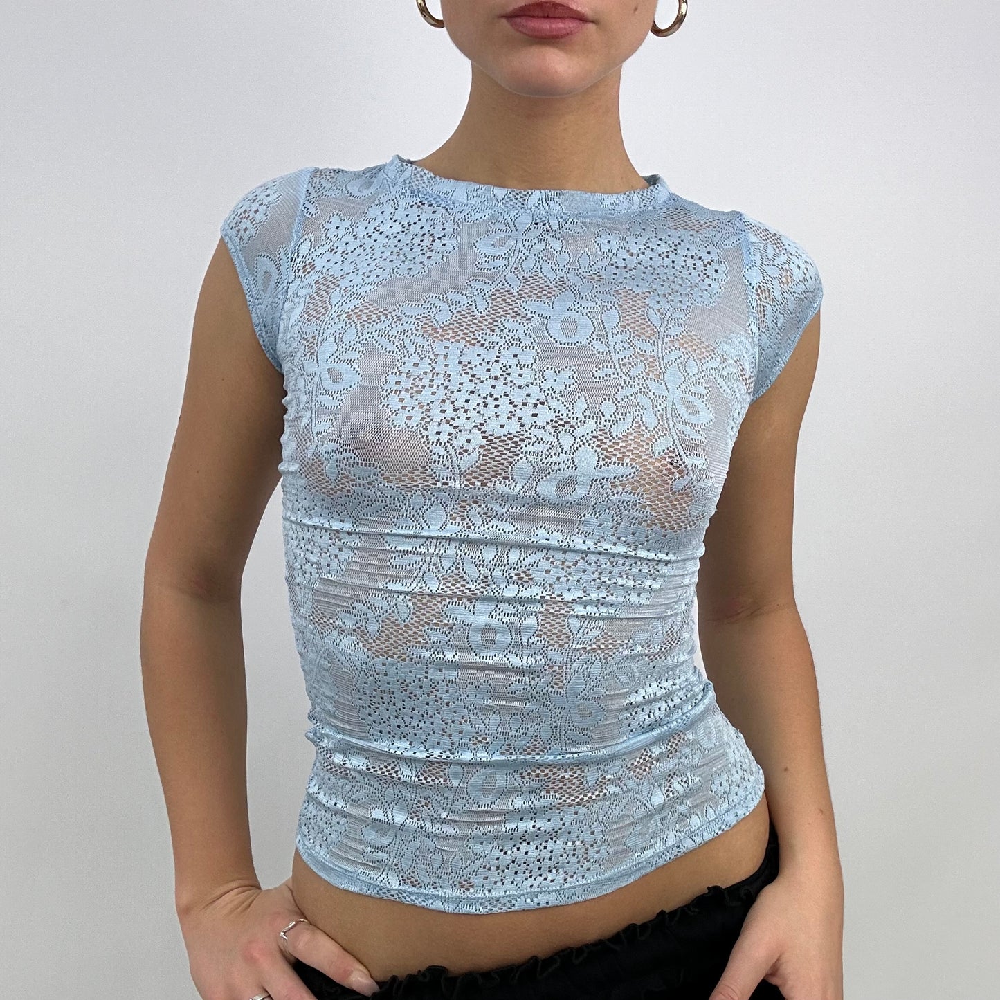 #245 SAMPLE SALE | xl lacy top