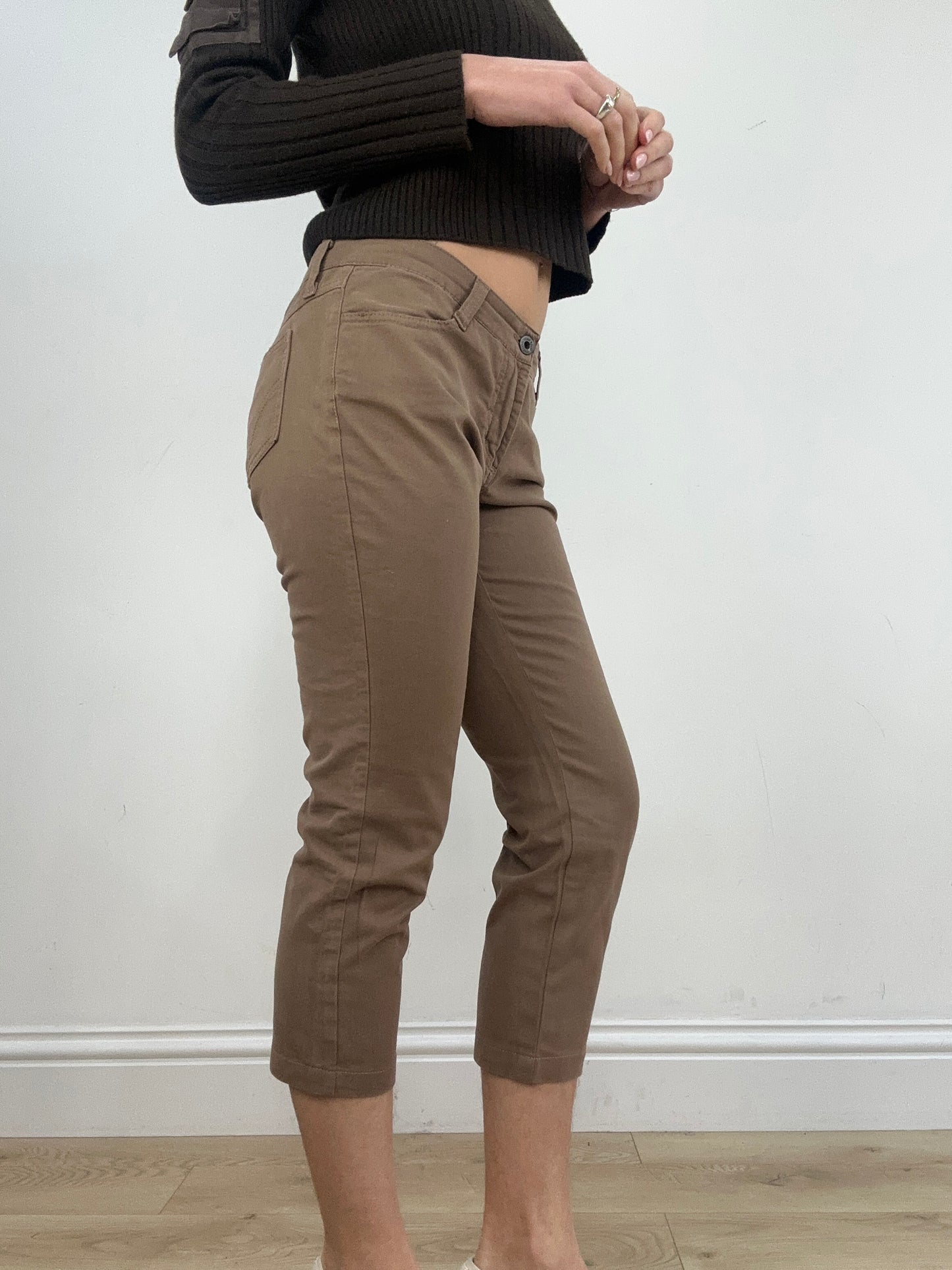 vintage edit six | medium brown dolce and gabbana capri trousers