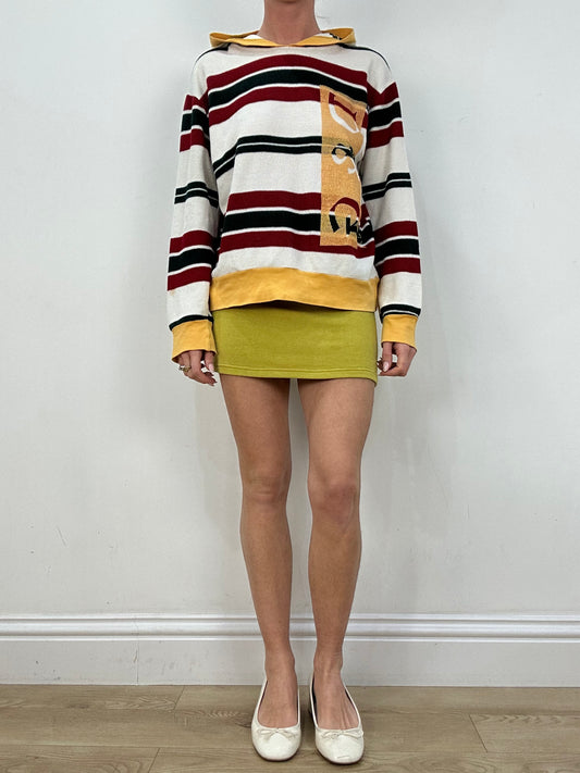 vintage edit eight | medium white red and yellow dolce and gabbana jumper