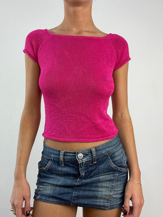 GILMORE GIRLS | small pink knitted top