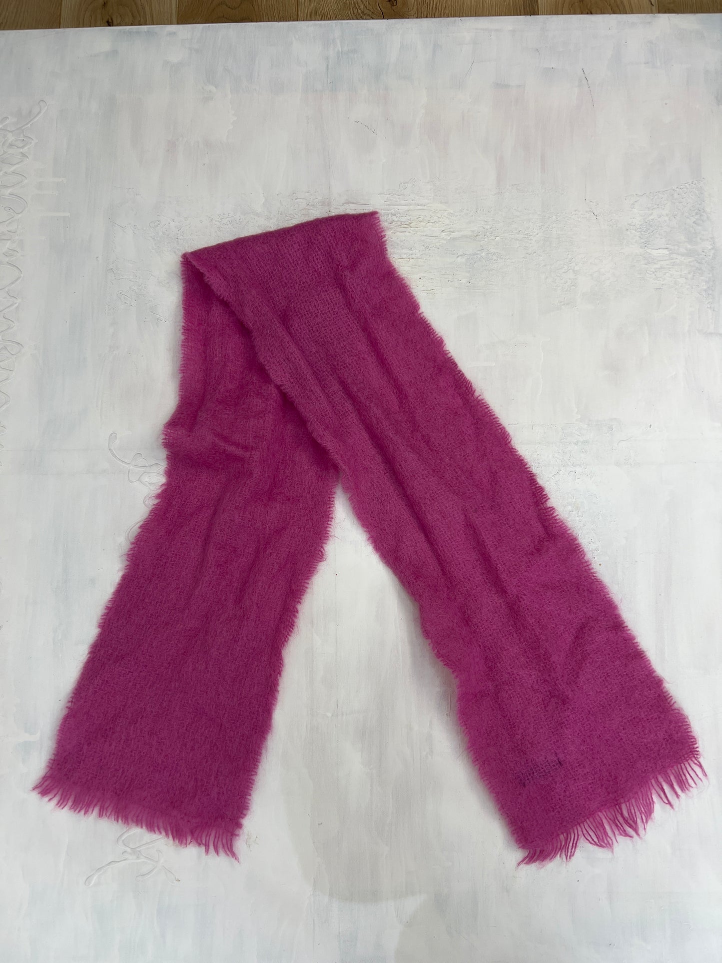 WINTER ESSENTIALS | pink knitted scarf