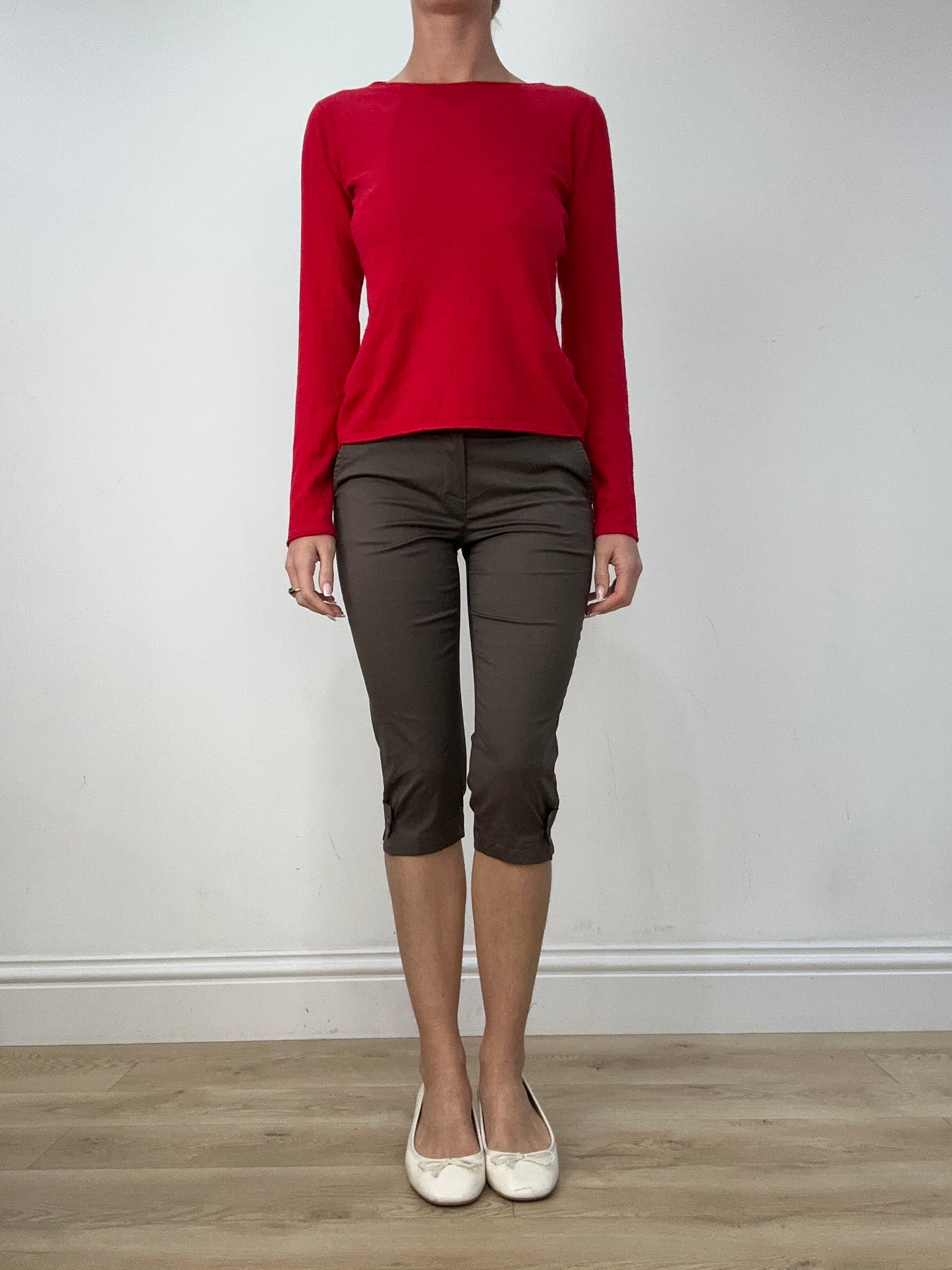 vintage edit four | small brown capri trousers