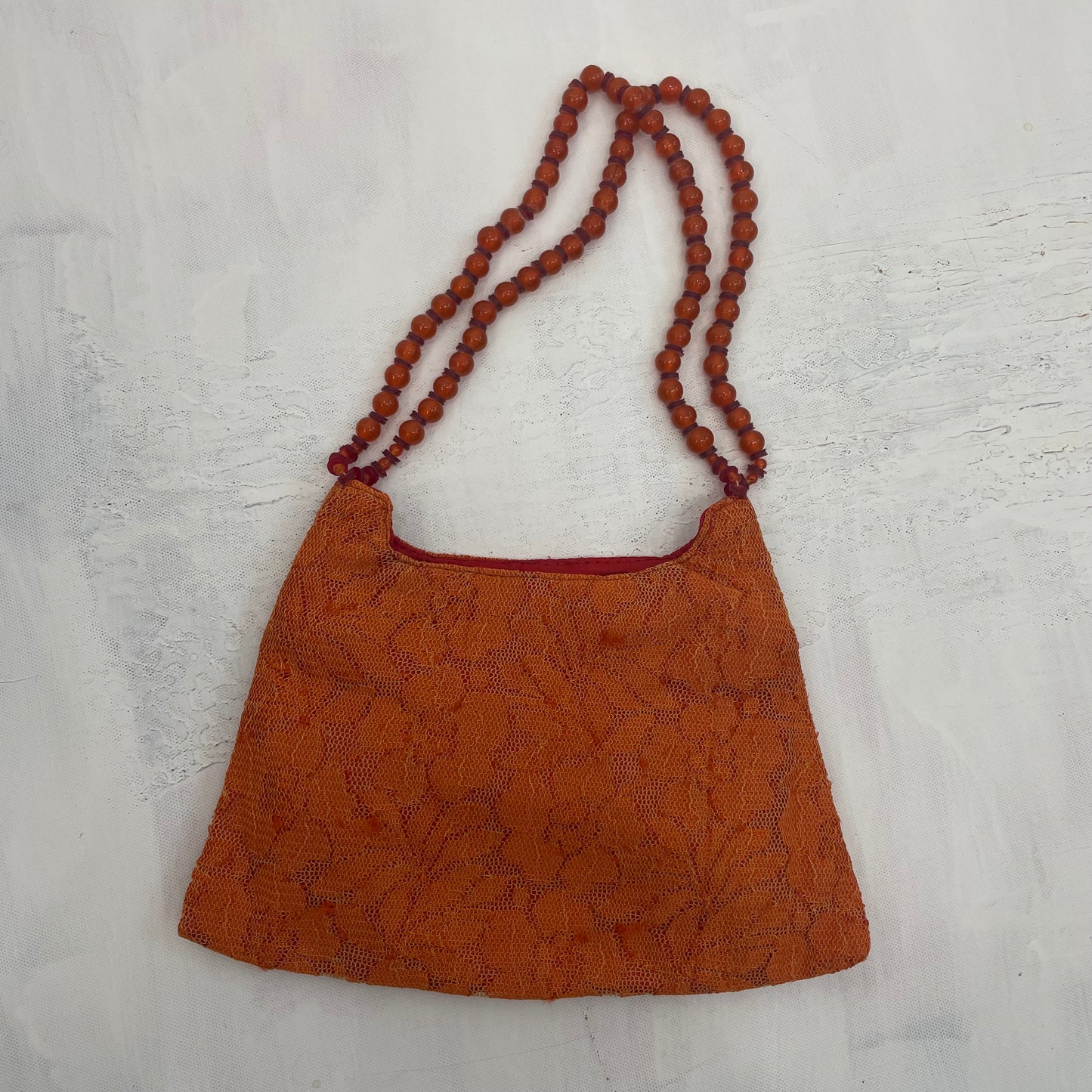 💻‼️ BEST PICKS | #2 orange lace shoulder bag with beaded straps