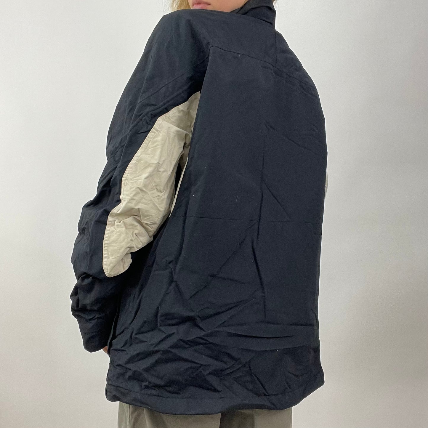 GORPCORE DROP | xxl navy coat with stripe detail