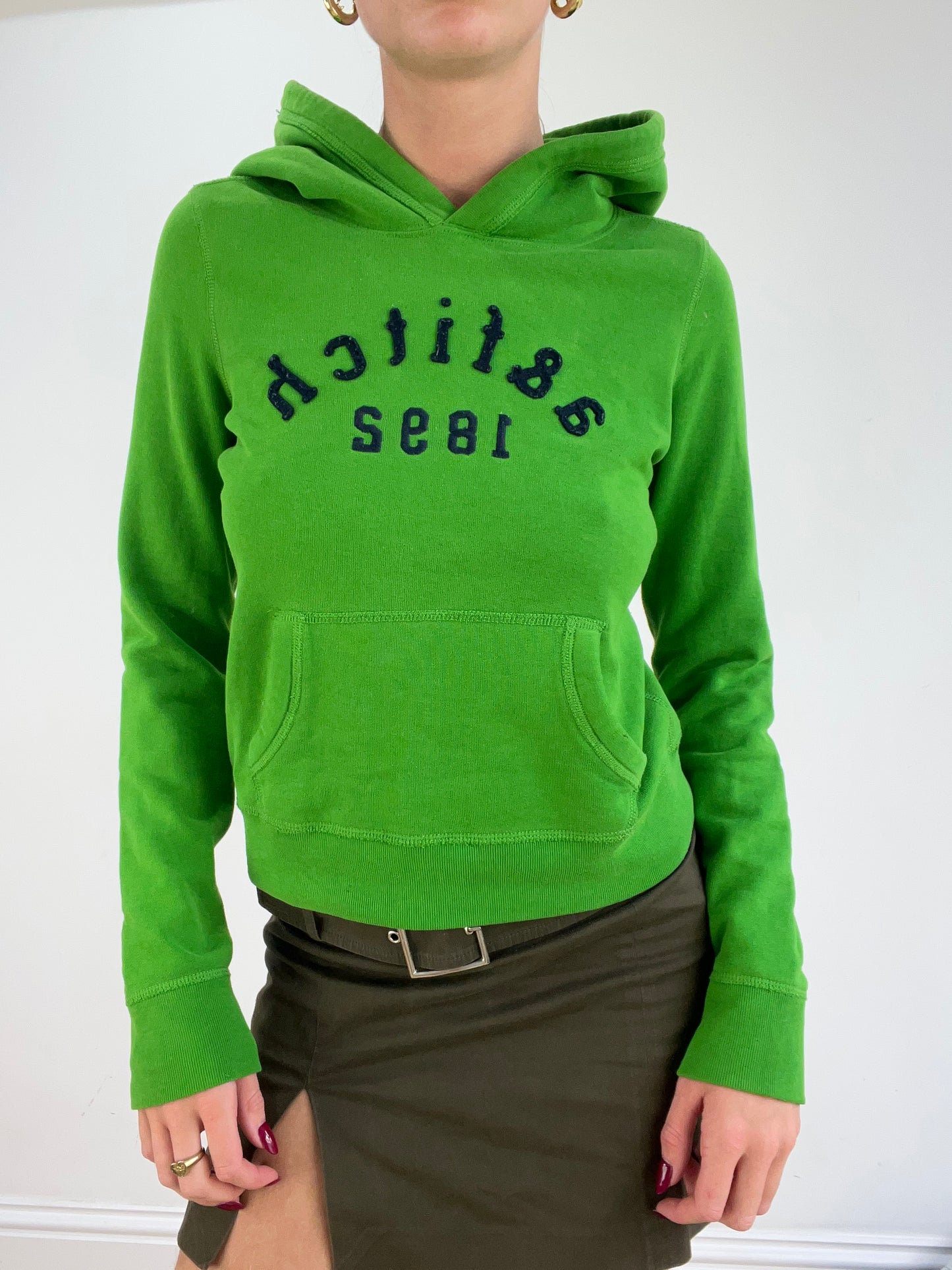 st patrick’s day | extra small green abercrombie hoodie