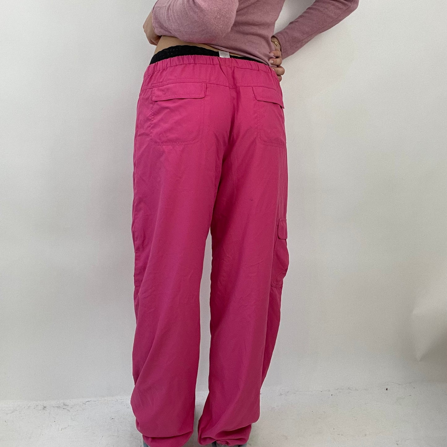 GIRL CORE DROP | small pink oversized cargo trousers