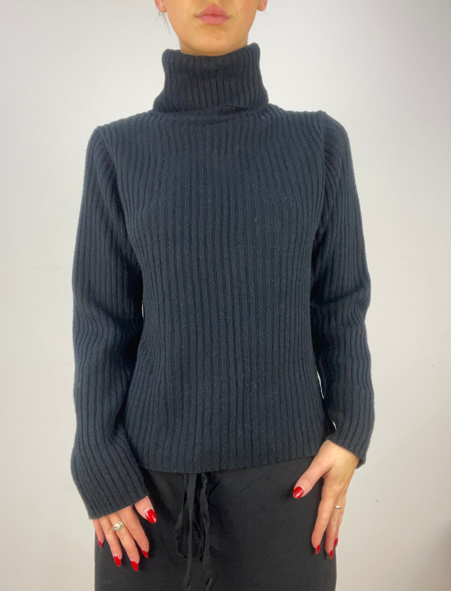 BEST PICKS | extra small black turtle neck jumper