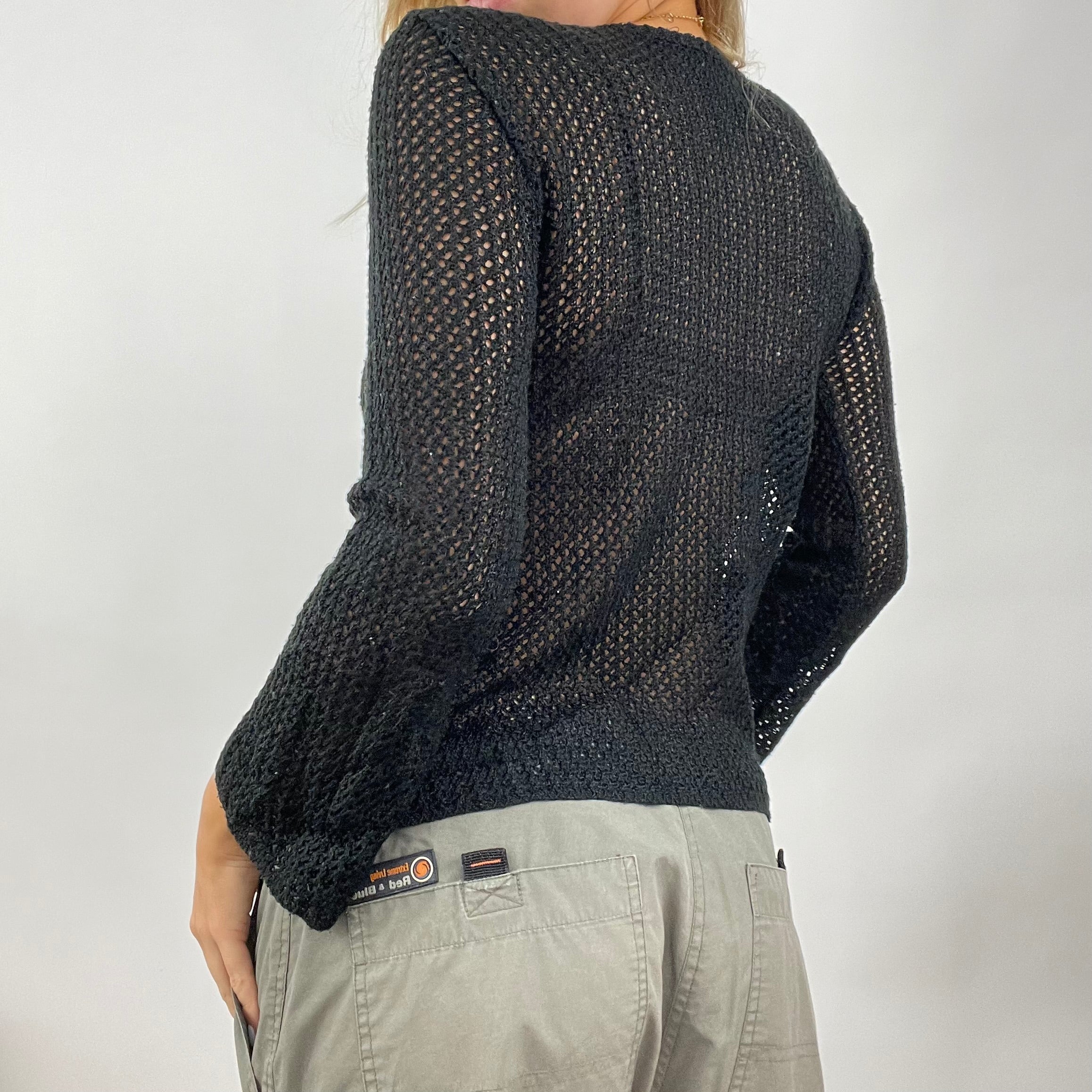 Black fishnet outlet jumper