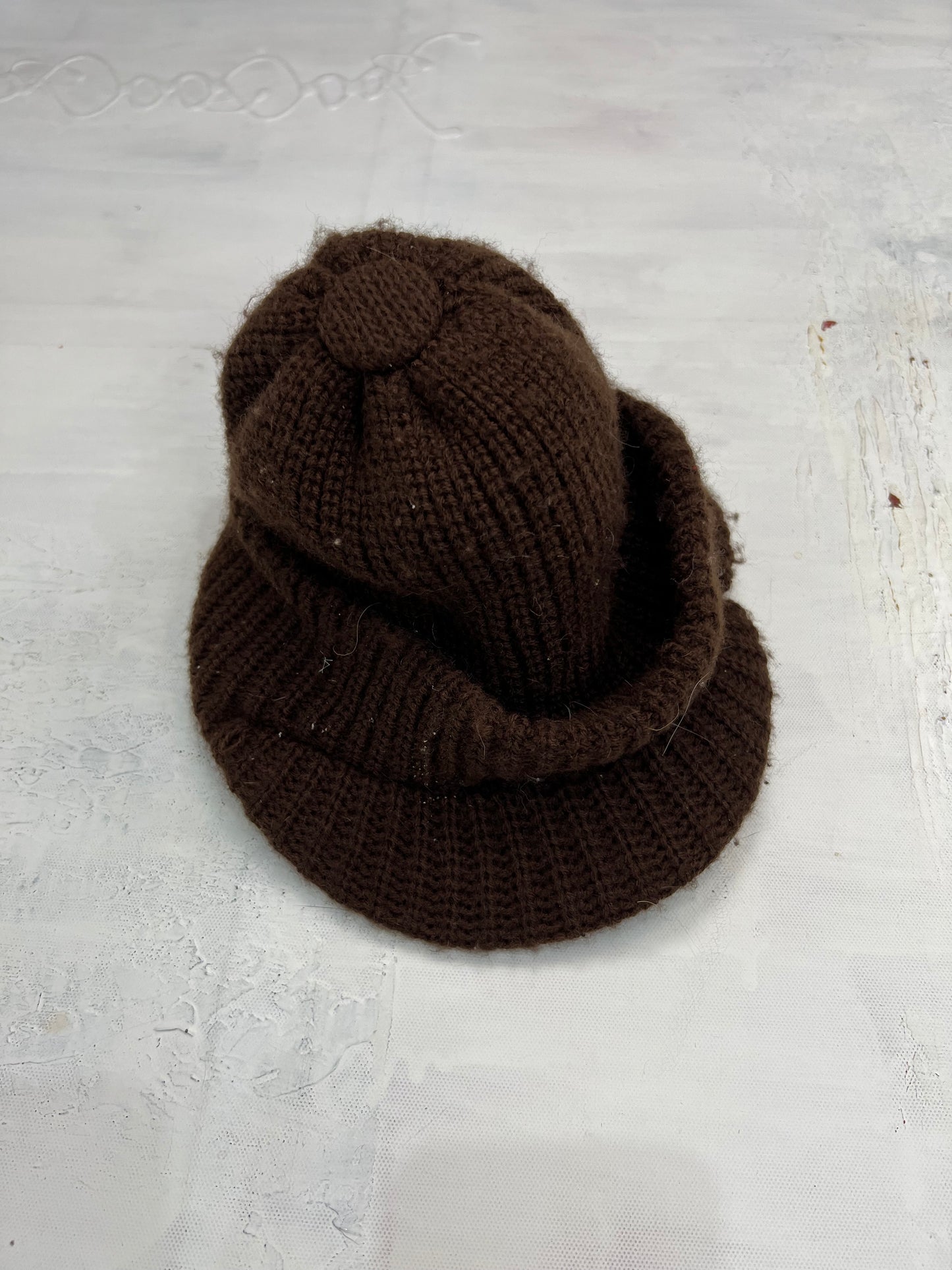 countryside | brown knitted hat and cap