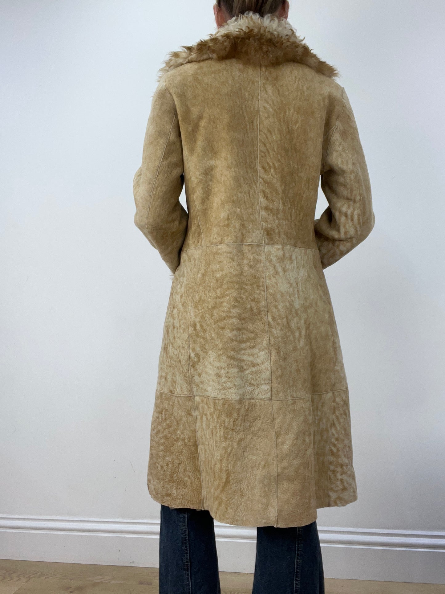 vintage edit six | medium beige afghan style coat