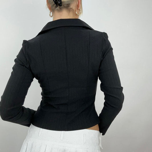 * SAMPLE SALE | medium lola long sleeve in pinstripe black