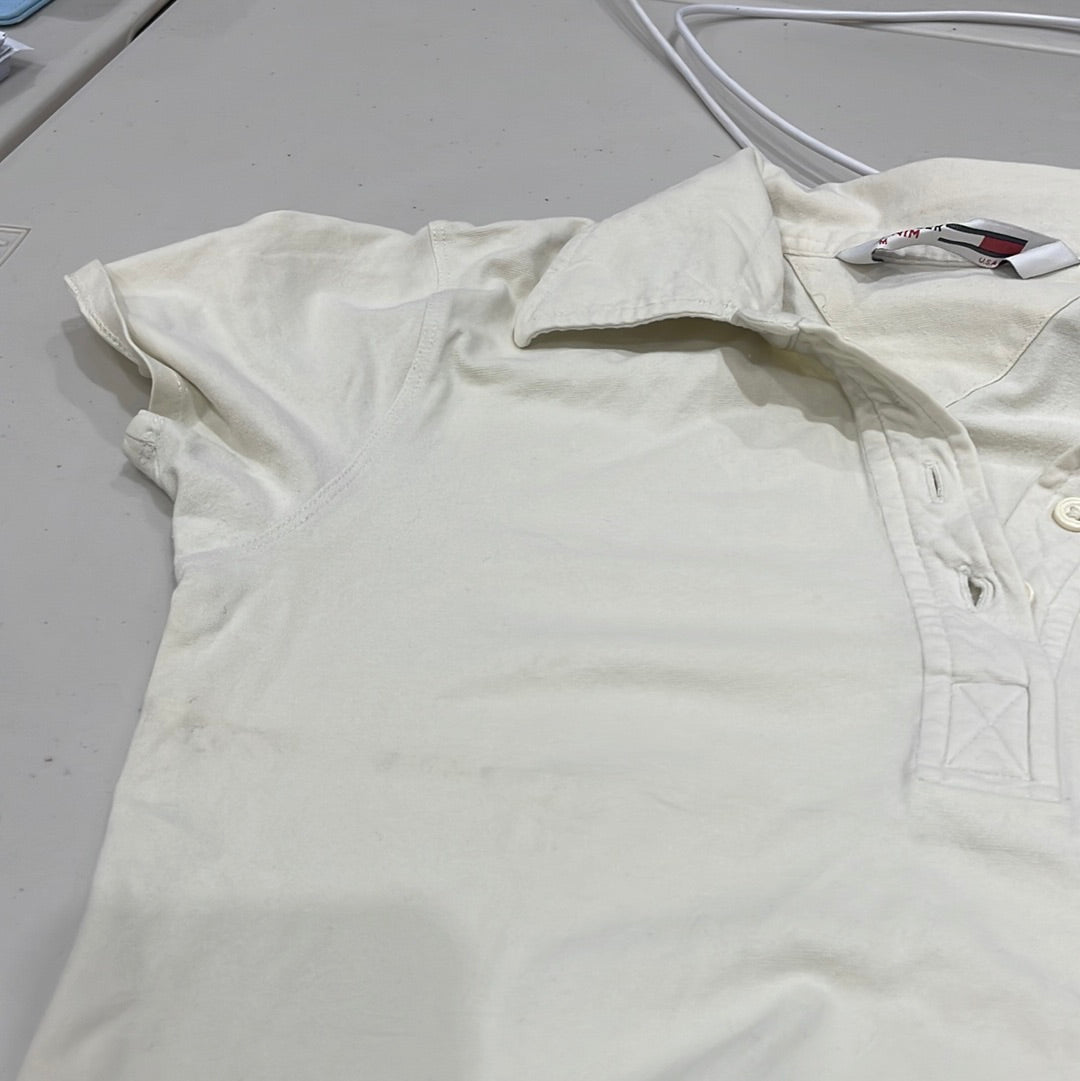 💻EUROS DROP | medium cream tommy hilfiger polo shirt