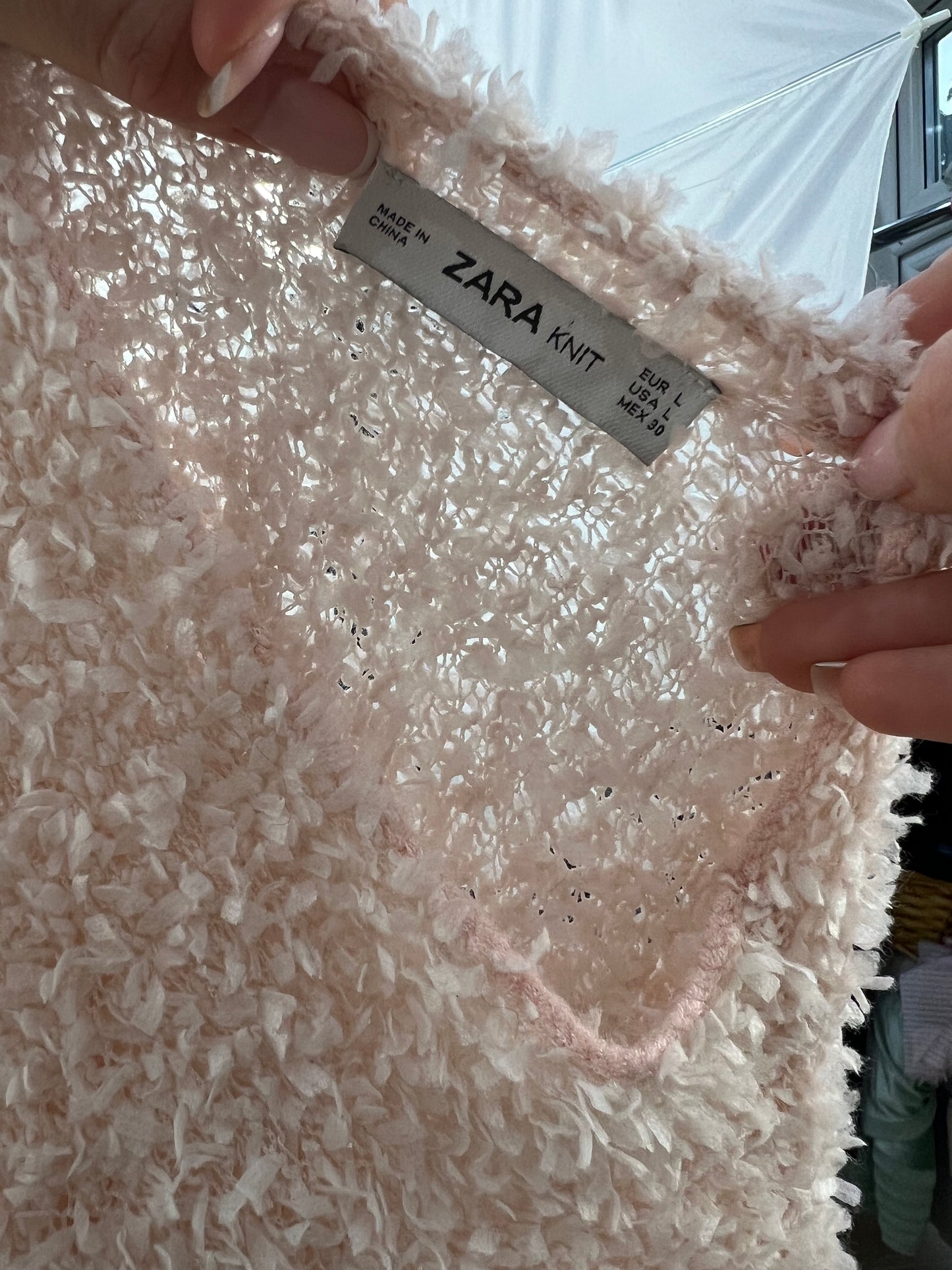 BEST PICKS | medium pink fluffy old label zara jumper