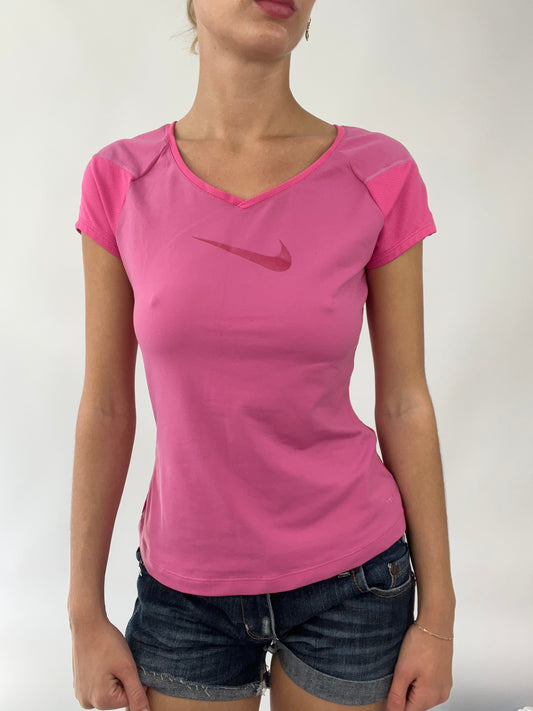 💻EUROS DROP | small pink nike sporty t-shirt with mesh panels
