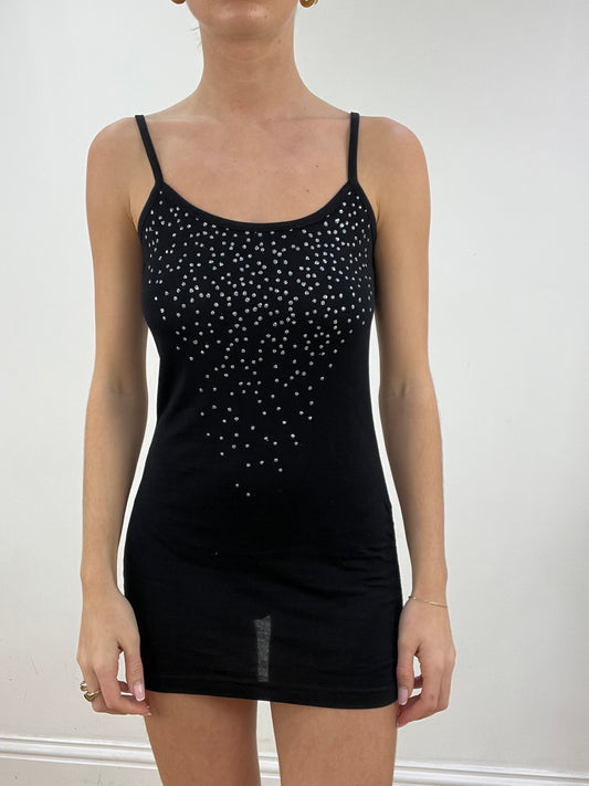 BEST PICKS | small black diamanté mini dress