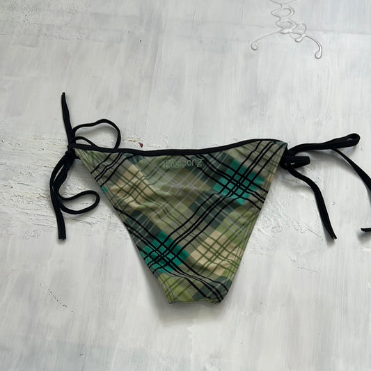 EUROS DROP | medium green checkered bikini bottoms