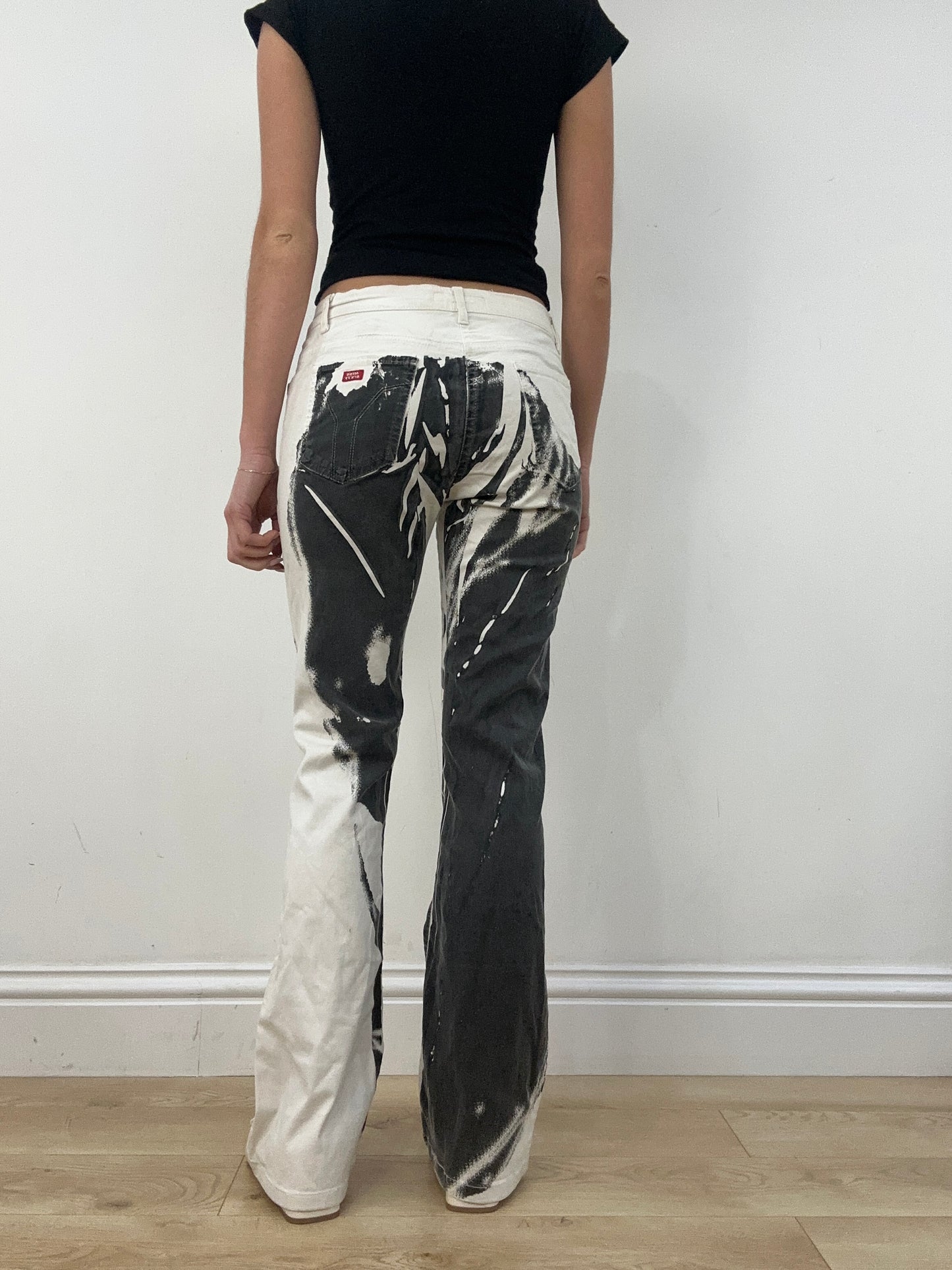 vintage edit seasonal faves | small white and black miss sixty flared jeans