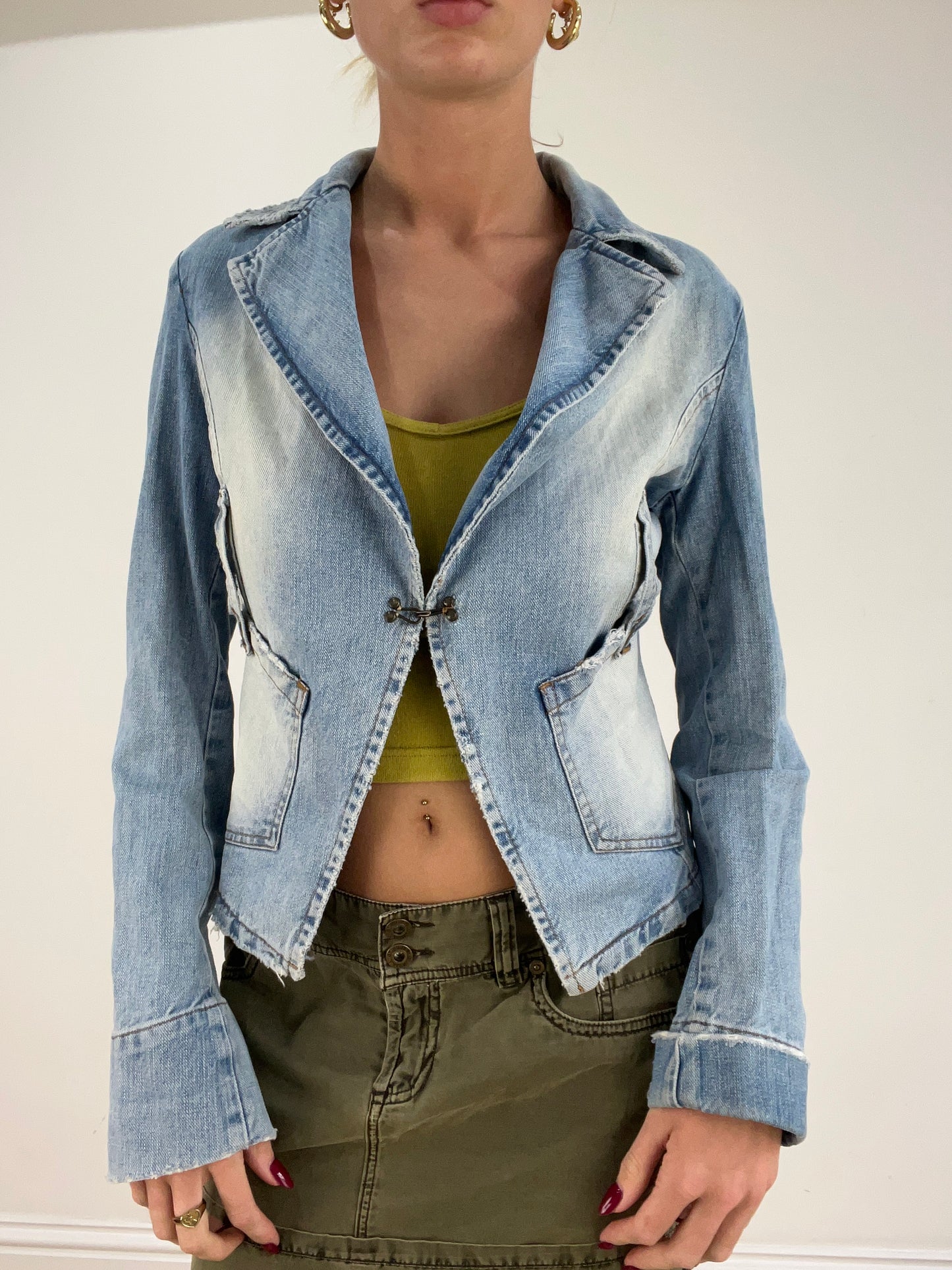 st patrick’s day | medium light wash denim jacket