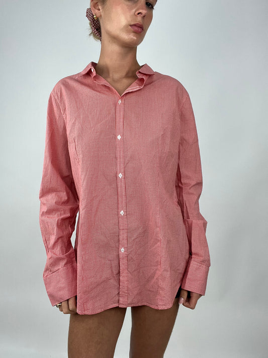 TAYLOR SWIFT DROP | large red united colors of benetton gingham shirt