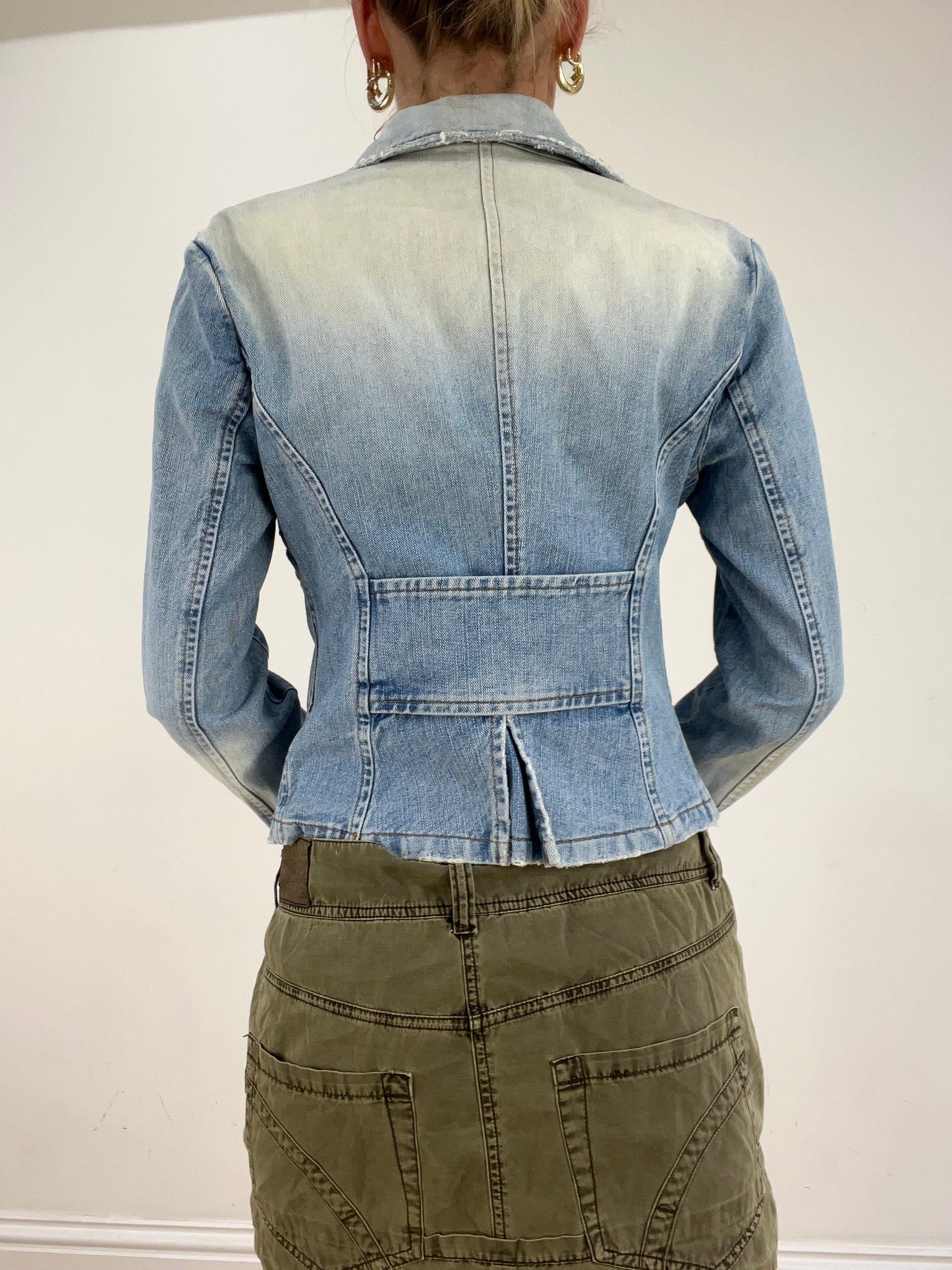 st patrick’s day | medium light wash denim jacket